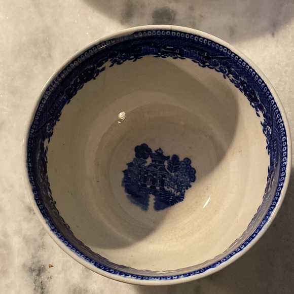 Vintage Blue Ye Olde Willow bowl stone on Trent - Picture 3 of 3